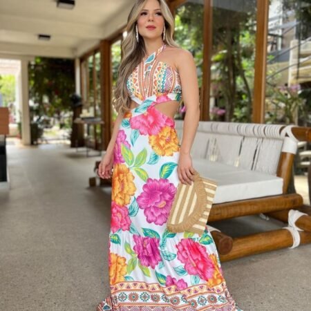 Vestido Frente Única Alyce lindo para o verão e para viajar